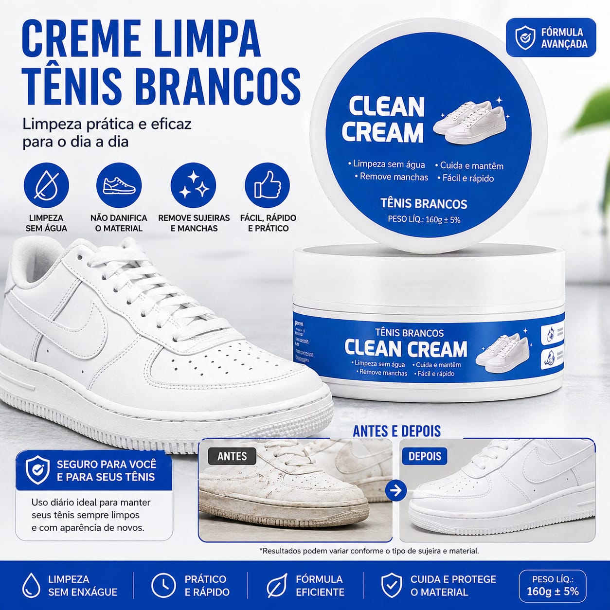 CleanStep™ – Creme Limpador de Tênis